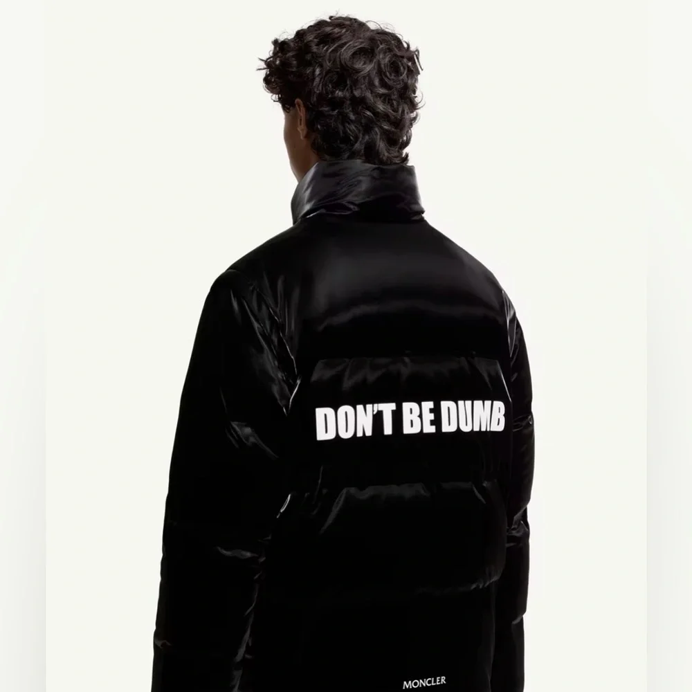 MONCLER x ASAP ROCKY Black Sz 3 Polyamide Men's Coat Don’t be Dumb New w defect